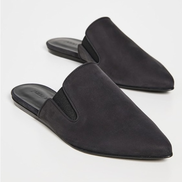 Jenni Kayne Women’s Black Oiled Leather Mules EU 39/ US 9 - Picture 1 of 6